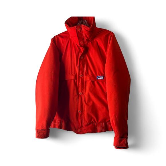Vintage Sport CB Puffer Coat Size ML Bomber Red 1984 Gortex Winter Ski Rare VTG - Picture 1 of 14